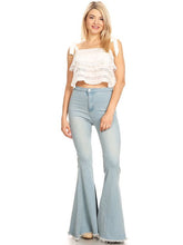 Load image into Gallery viewer, Bell Bottom High Waist Denim Jeans Flare Pants