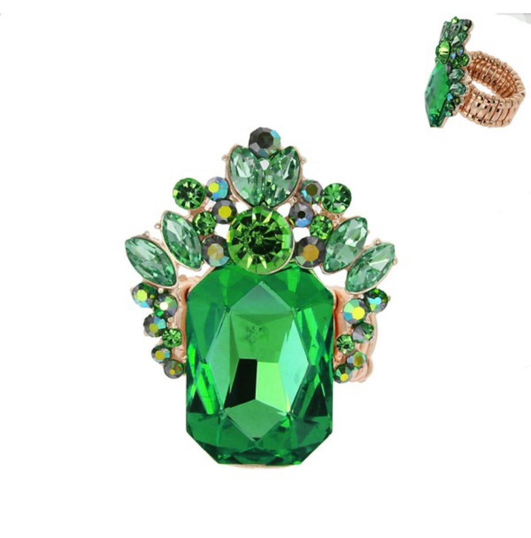 Emerald Stretch Ring