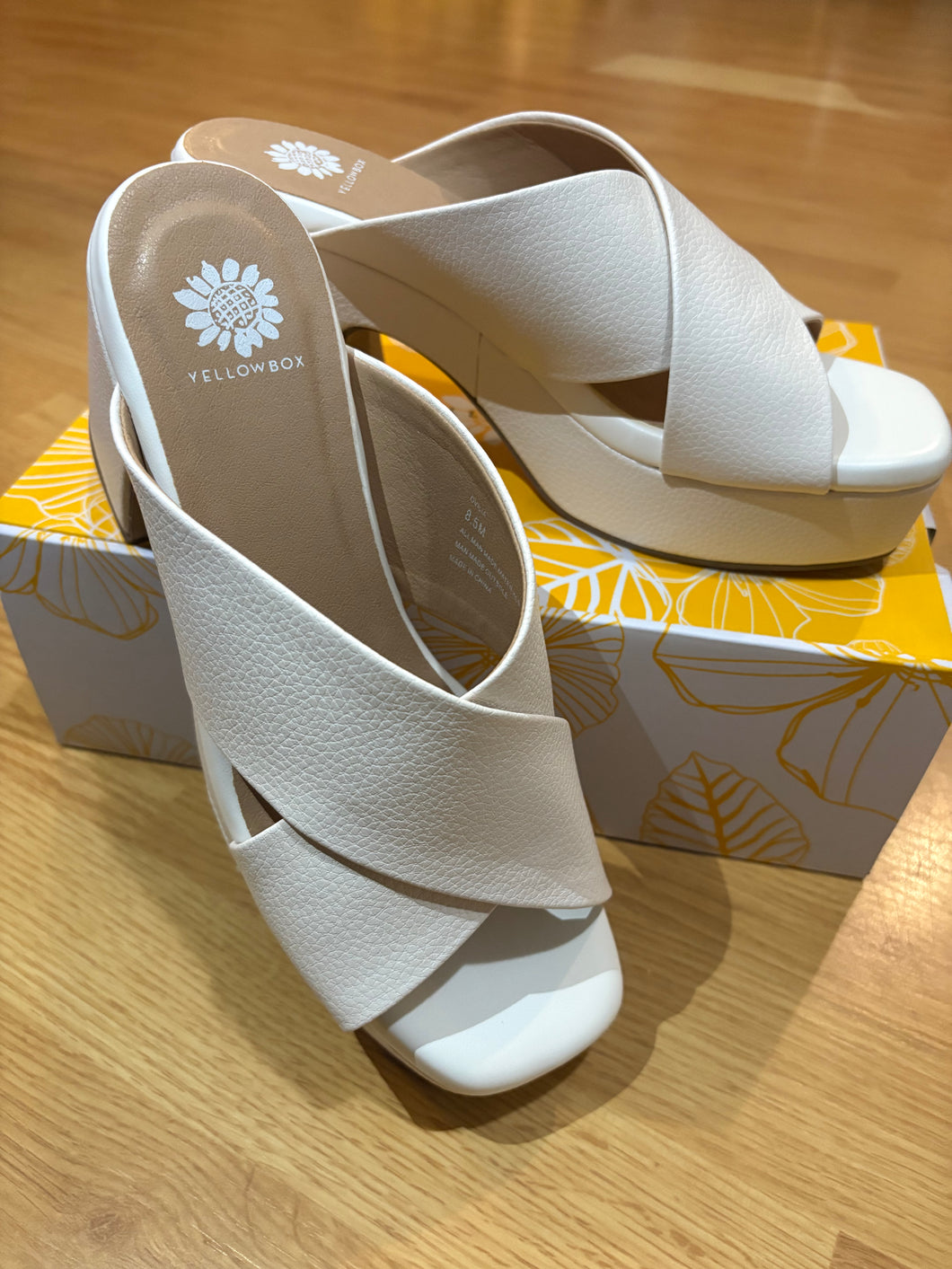 Ivory Olivia Platform Sandal