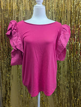 Load image into Gallery viewer, Ruffled Sleeve Top
