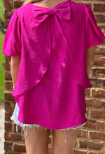 Load image into Gallery viewer, Bow In the Back Pink Blouse
