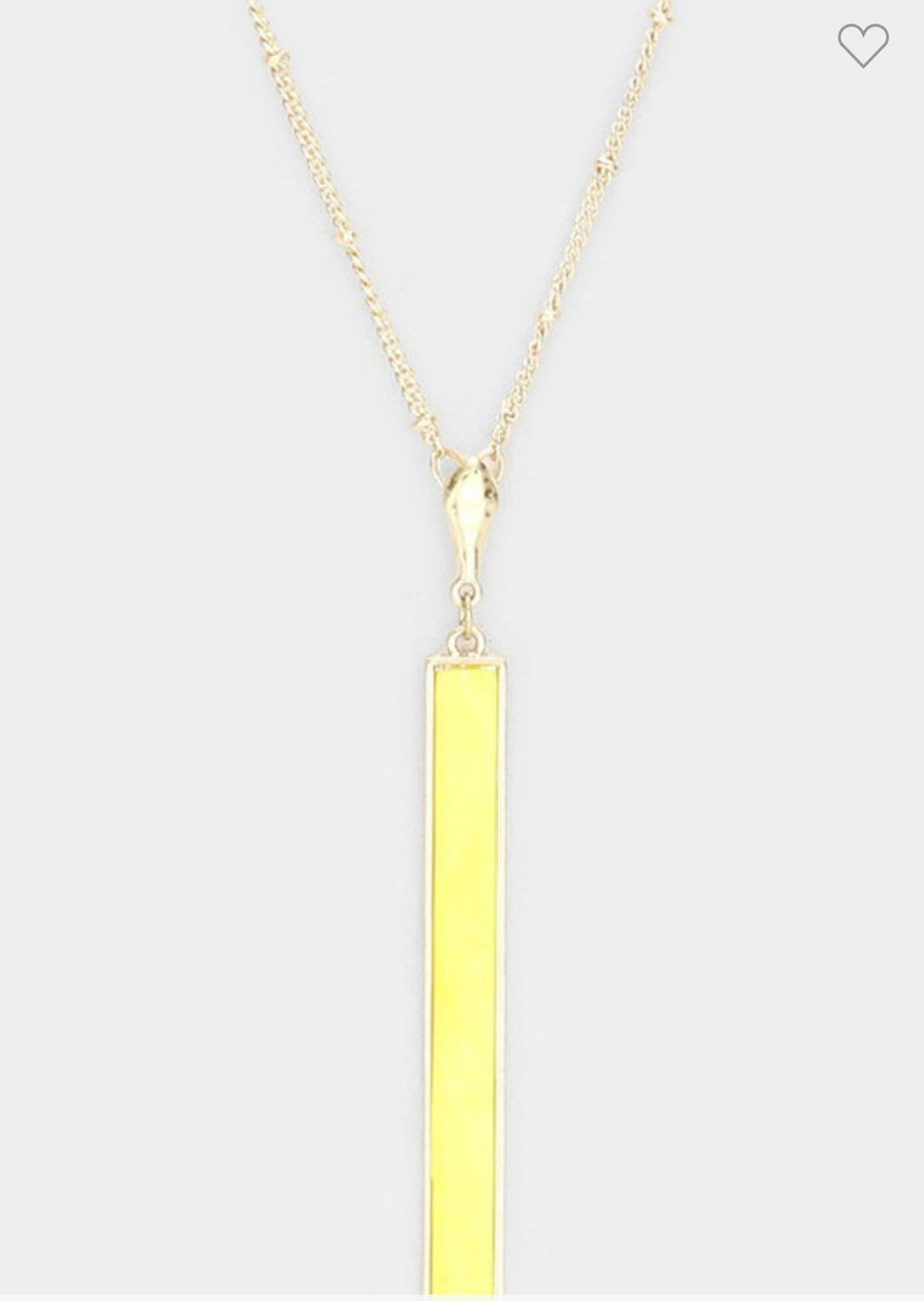 Neon Pendant Necklace