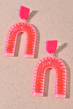 Load image into Gallery viewer, Neon Thread Wrap Earrings
