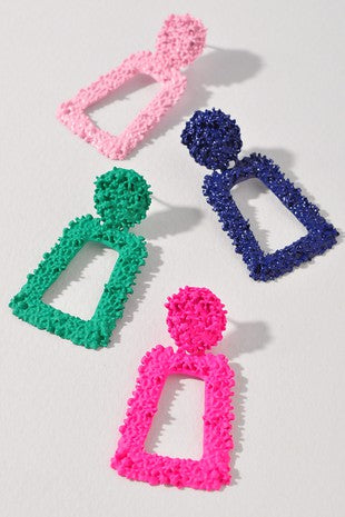 Rectangle Dangle Earrings