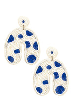 Load image into Gallery viewer, SEQUIN ACCENT SEED BEAD U DROP EARRING
