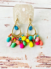 Load image into Gallery viewer, Beaded Dangle Chandelier Earrings
