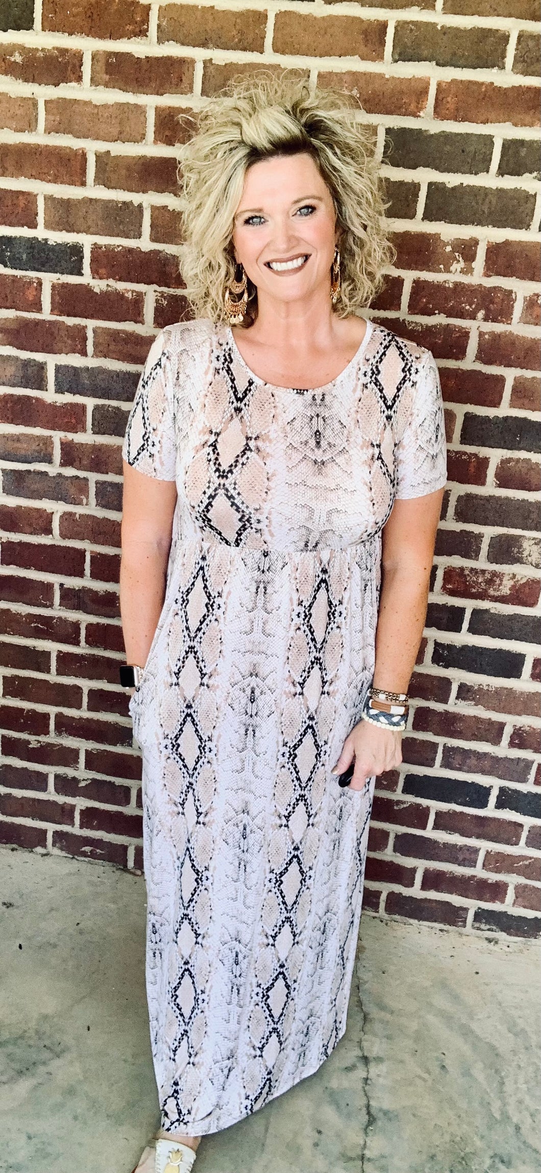 Slithering Beauty Maxi Dress