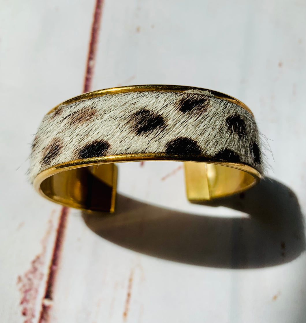 Dalmatian Cuff Bracelet