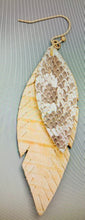 Load image into Gallery viewer, Leather Leaf Drop Earrings
