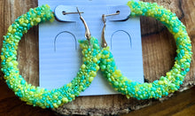 Load image into Gallery viewer, Beaded Hoop Earrings

