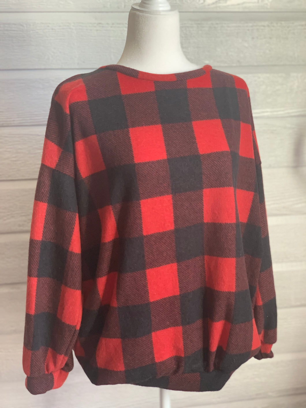 Buffalo Plaid Sweatshirt