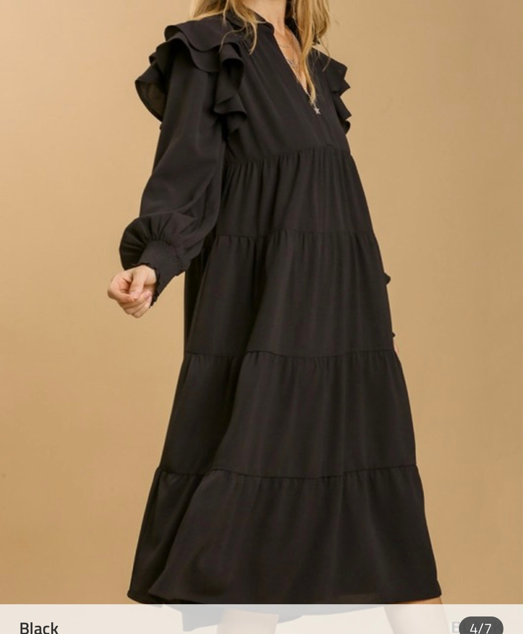 Ruffled Tiered Maxi