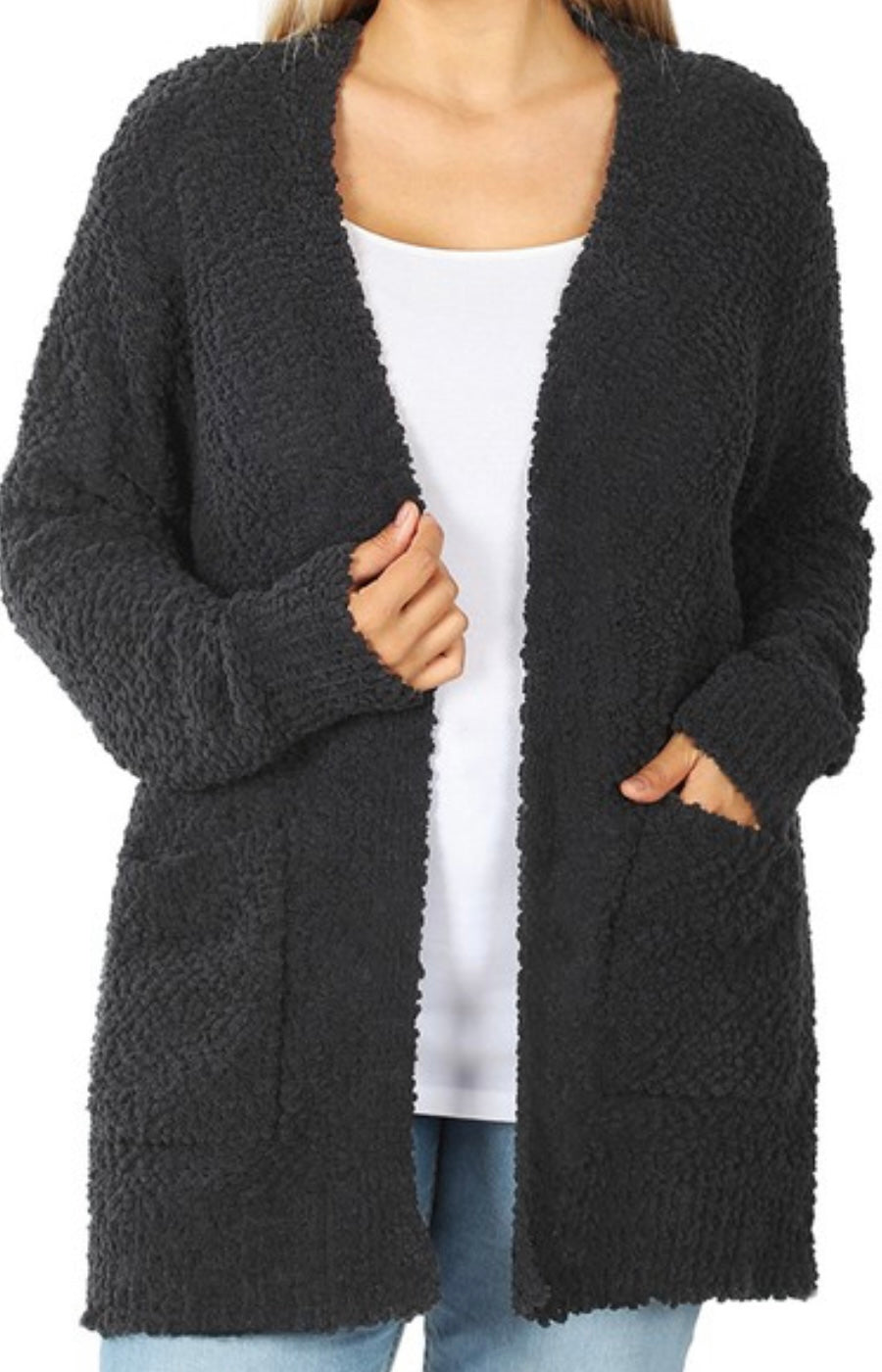 Popcorn Cardigan Plus