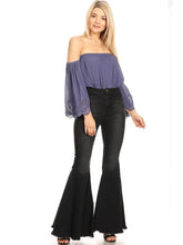 Load image into Gallery viewer, Bell Bottom High Waist Denim Jeans Flare Pants
