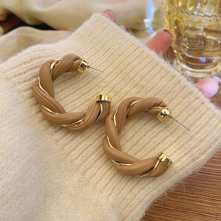 Leather Hoops